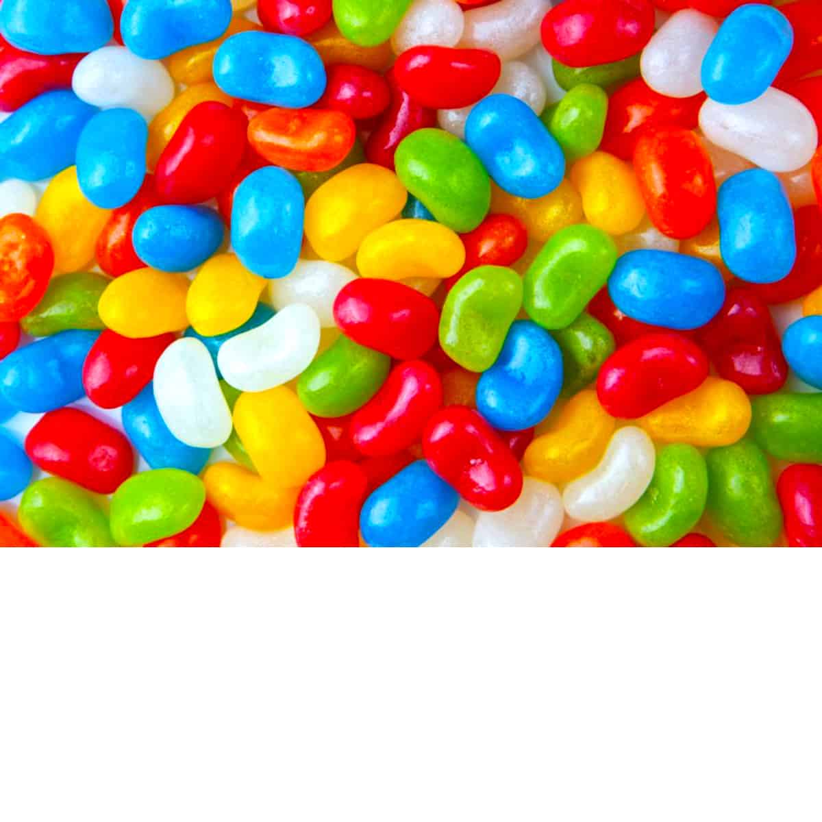 jelly bean candy processed with toxic ingredients including artificial dye and coloring
