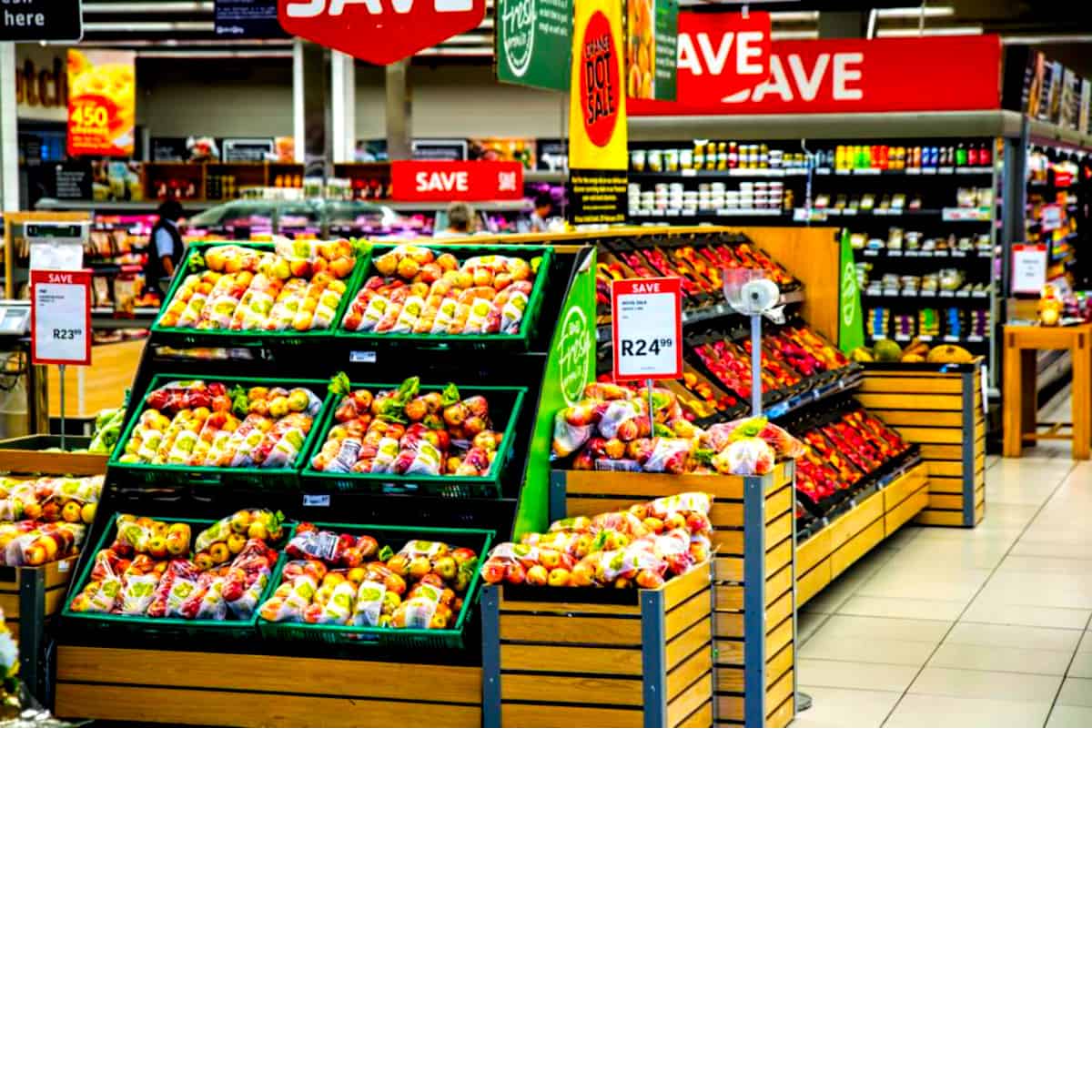 produce section of the super market