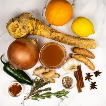 A spread of several high vibrational food.